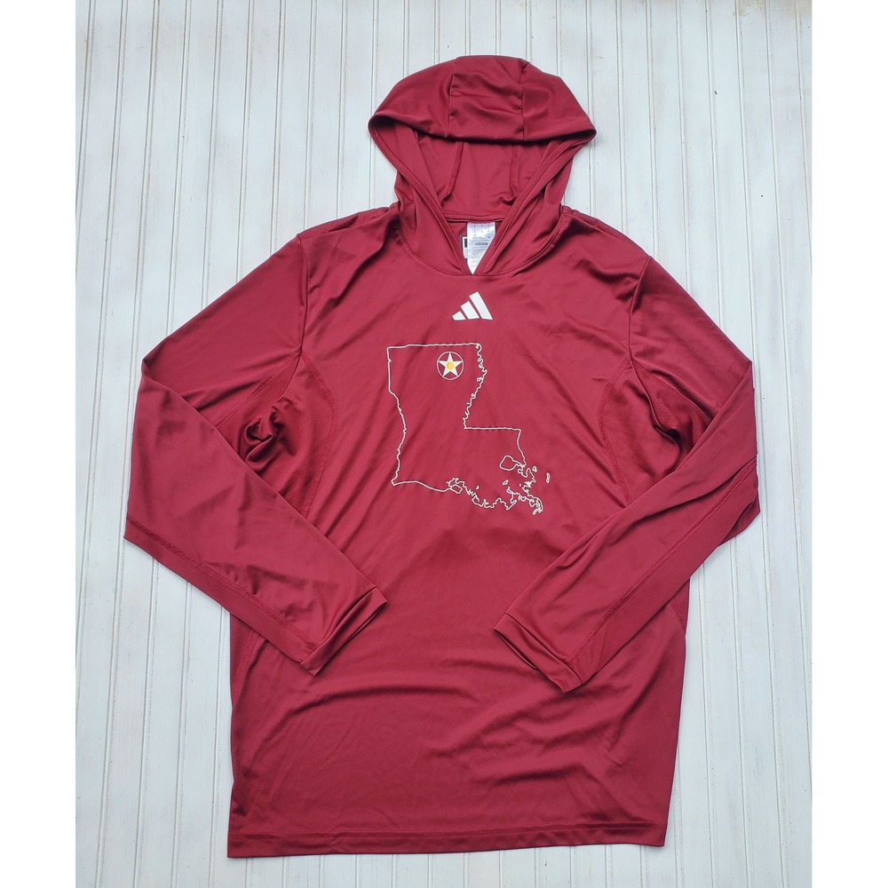 Adidas University of Louisiana at Lafayette Ragin Cajuns Hoodie XL Blokecore